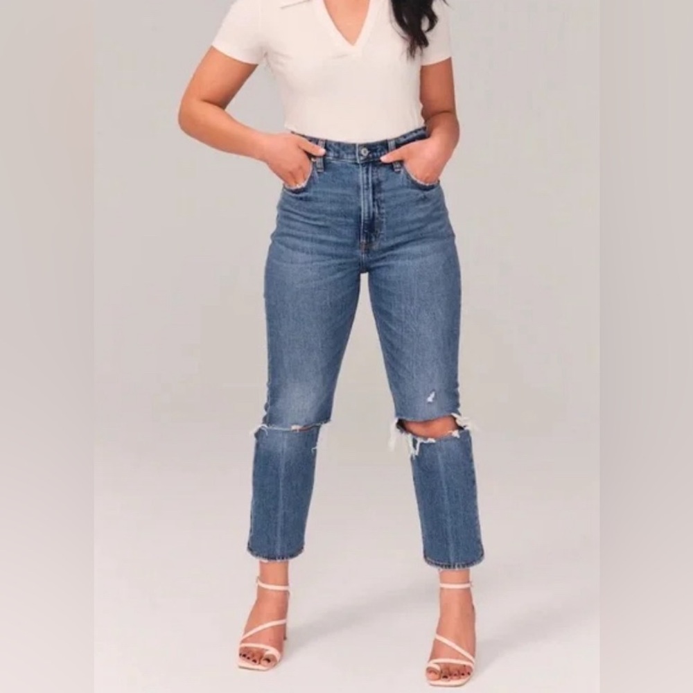 Abercrombie Ankle straight ultra high rise size 36/22s